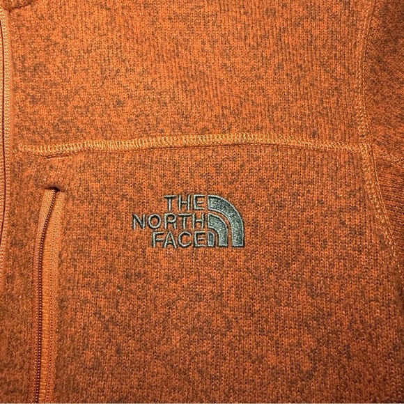 The North Face Men’s Gordon Lyons 1/4 Zip Pullover Sweater Men’s Small Orange - Picture 2 of 7